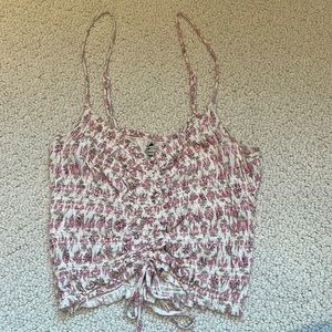 Urban Outfitters Women’s Pink Floral Crop Top